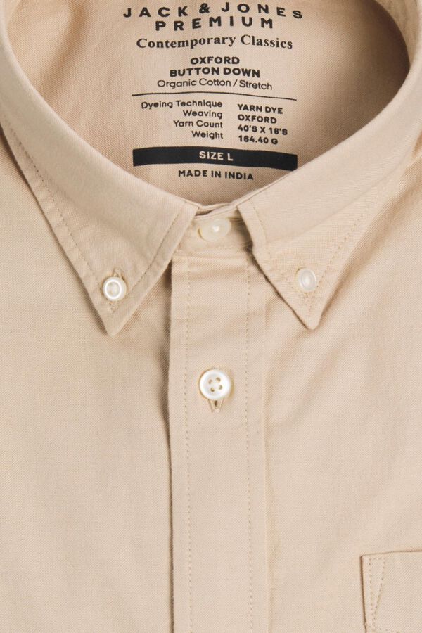 Jack & Jones Camisa oxford bege