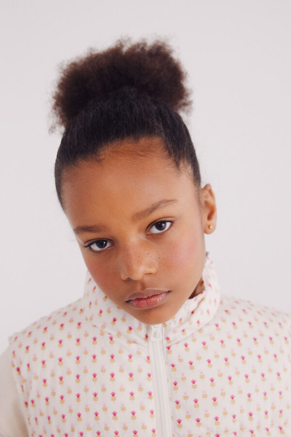 Springfield Kids Chaleco acolchado estampado ni&ntilde;a blanco