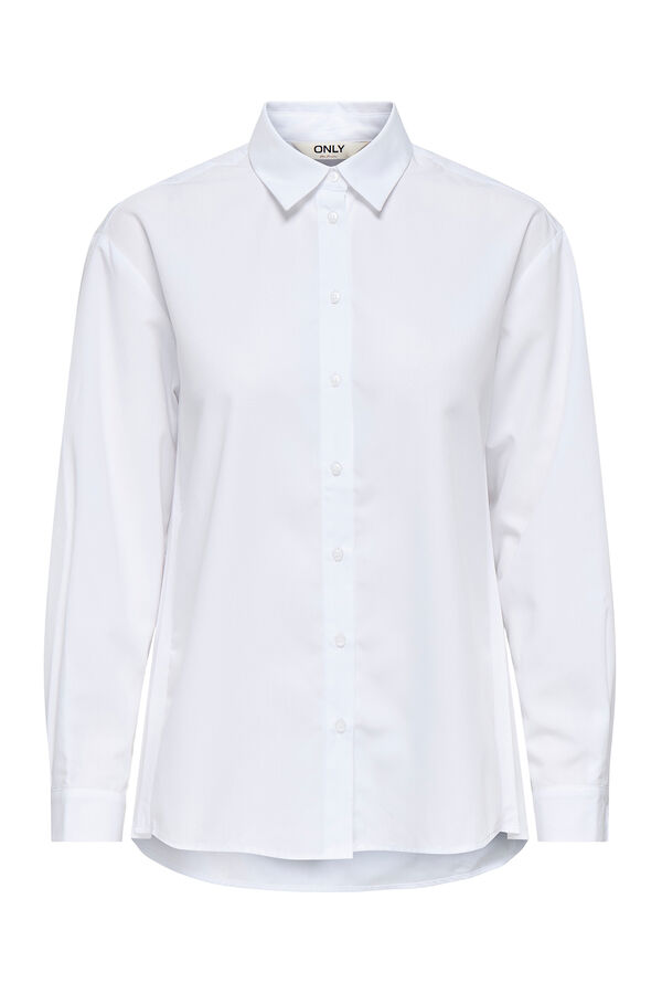 Only Camisa de manga larga blanco