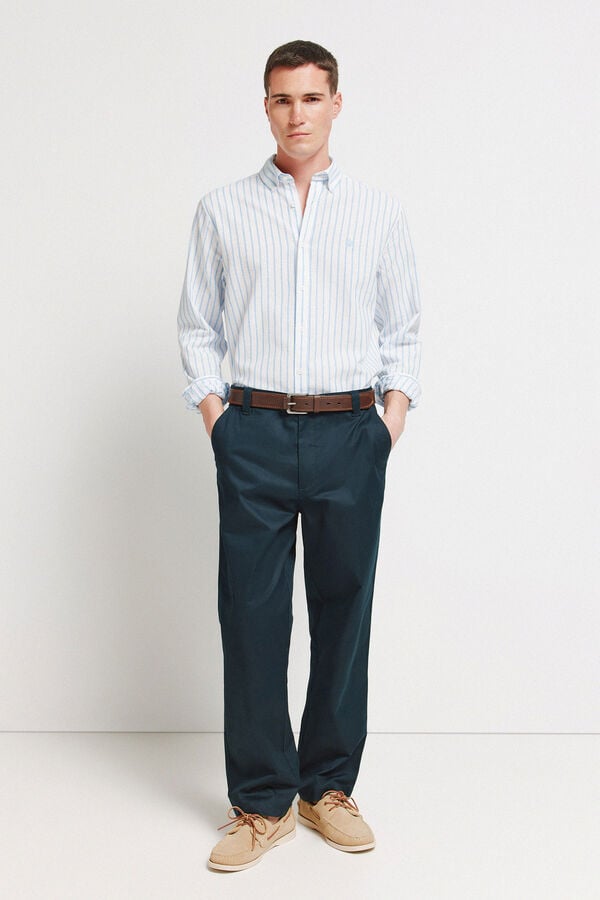 Springfield Pantal&oacute;n recto relaxed fit azul