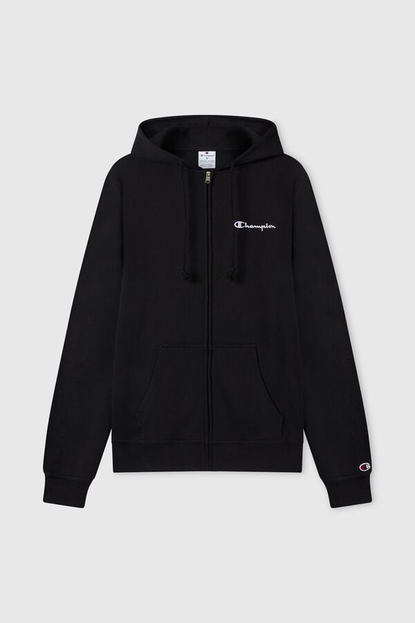 Champion Sweatshirt com capuz e fecho-&eacute;clair preto