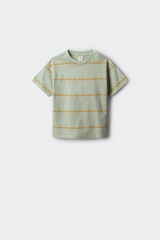 Springfield Kids Camiseta rayas ni&ntilde;o verde