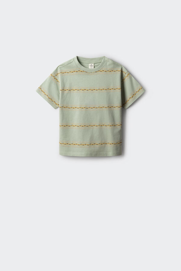 Springfield Kids Camiseta rayas ni&ntilde;o verde