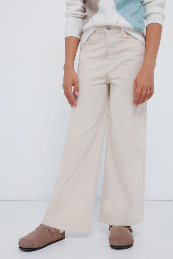 Springfield Kids Pantal&oacute;n Culotte micropana ni&ntilde;a blanco