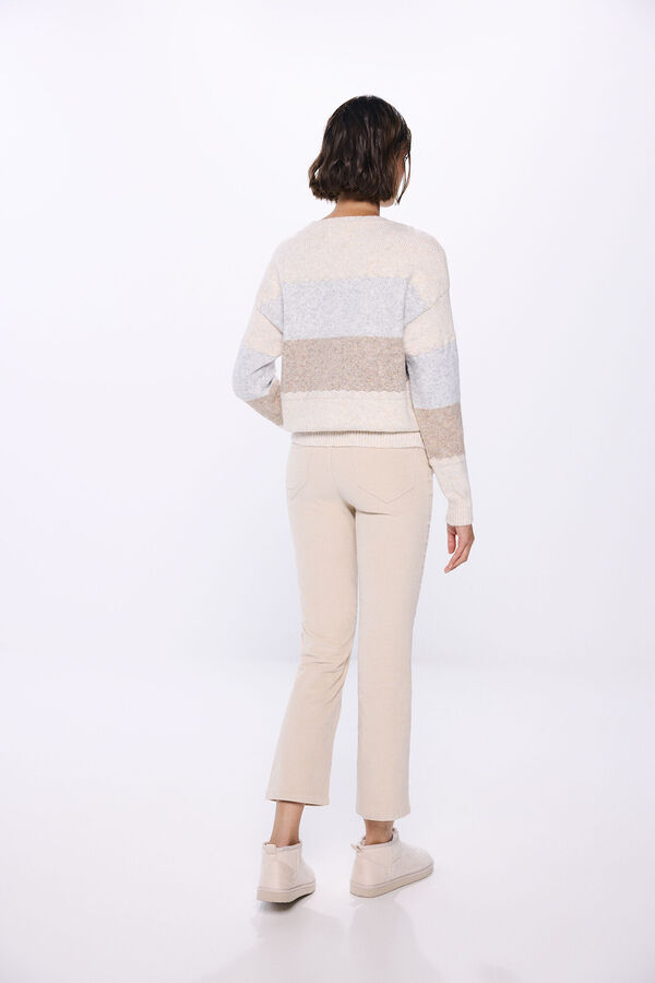 Springfield Pantal&oacute;n pana kick flare beige