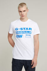 G-STAR Camiseta de manga corta blanco