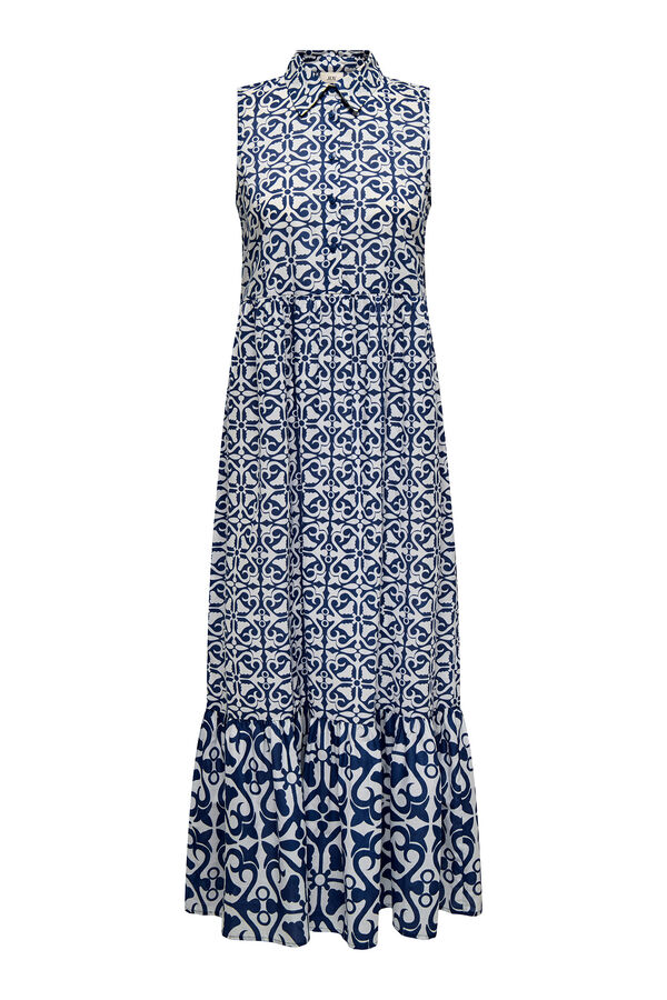 JDY Vestido largo sin mangas azul