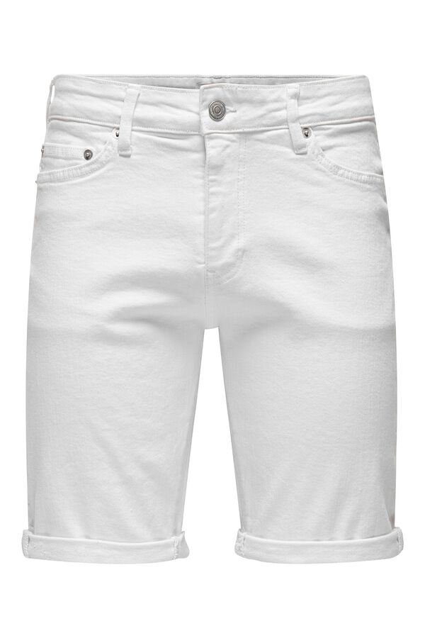 Only & Sons Bermuda jeans branco