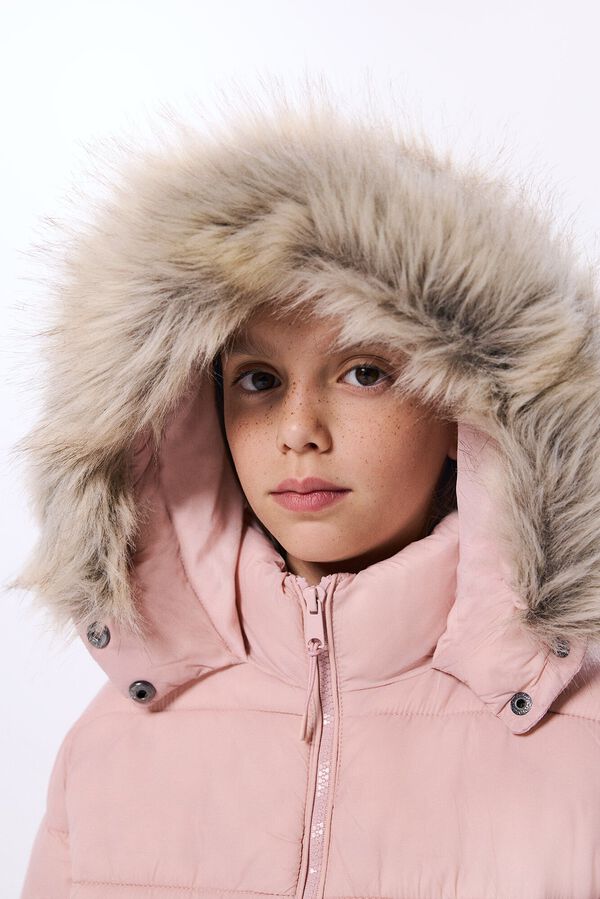 Springfield Kids Casaco acolchoado para menina rosa