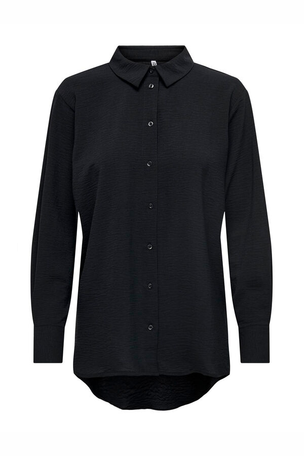 JDY Camisa larga ancha negro