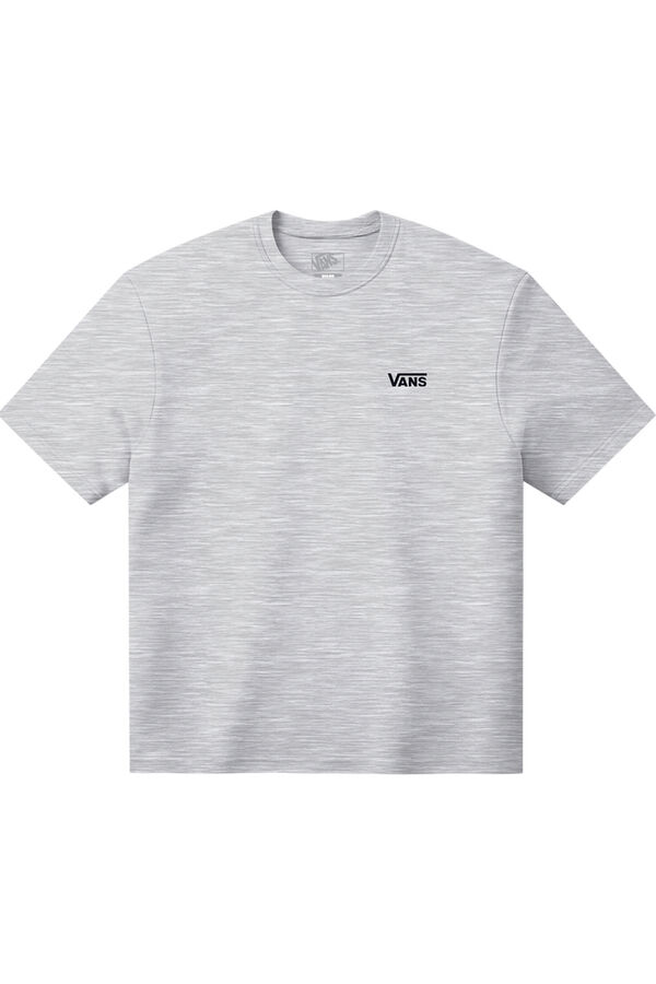 Vans Camiseta com logo no peito esquerdo cinzento