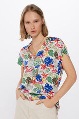 Springfield Blusa Polo Fluida bege