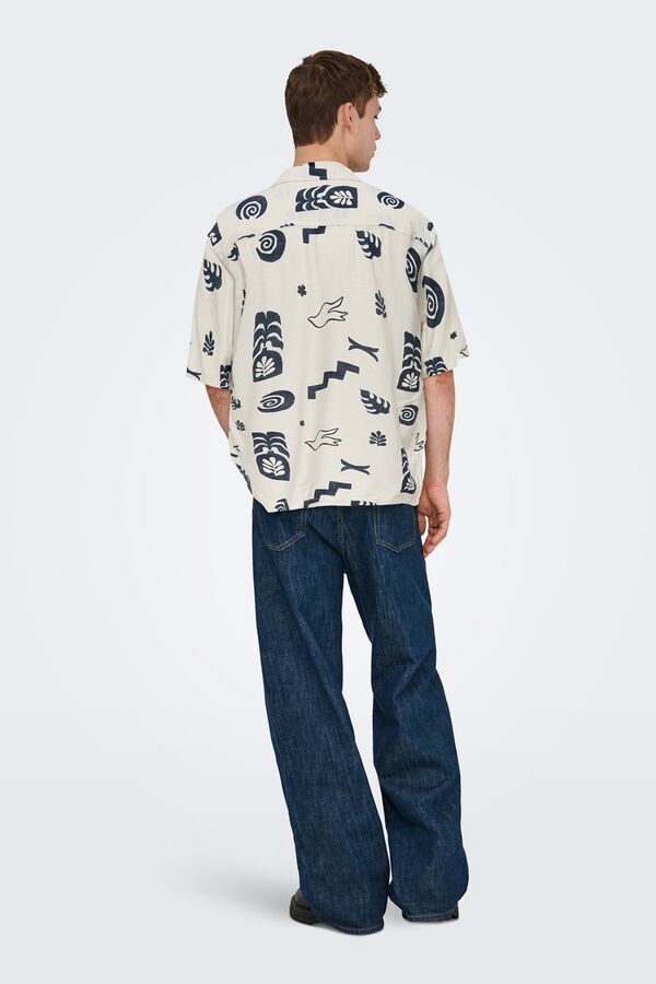 Only & Sons Camisa de manga curta branco