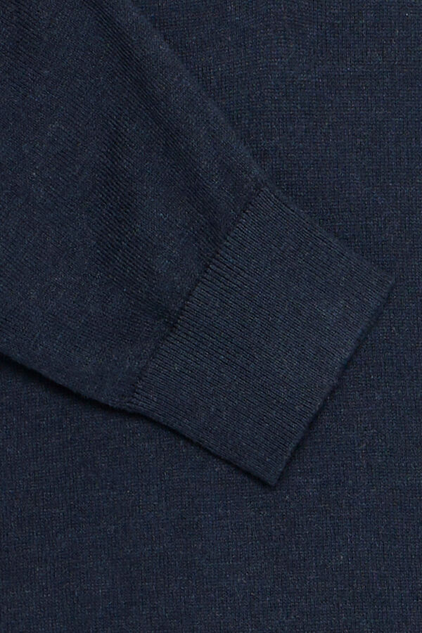 Blend Jersey cuello alto azul