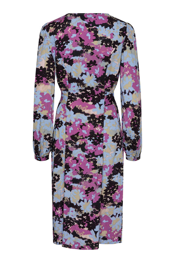 Springfield Vestido midi floral verde