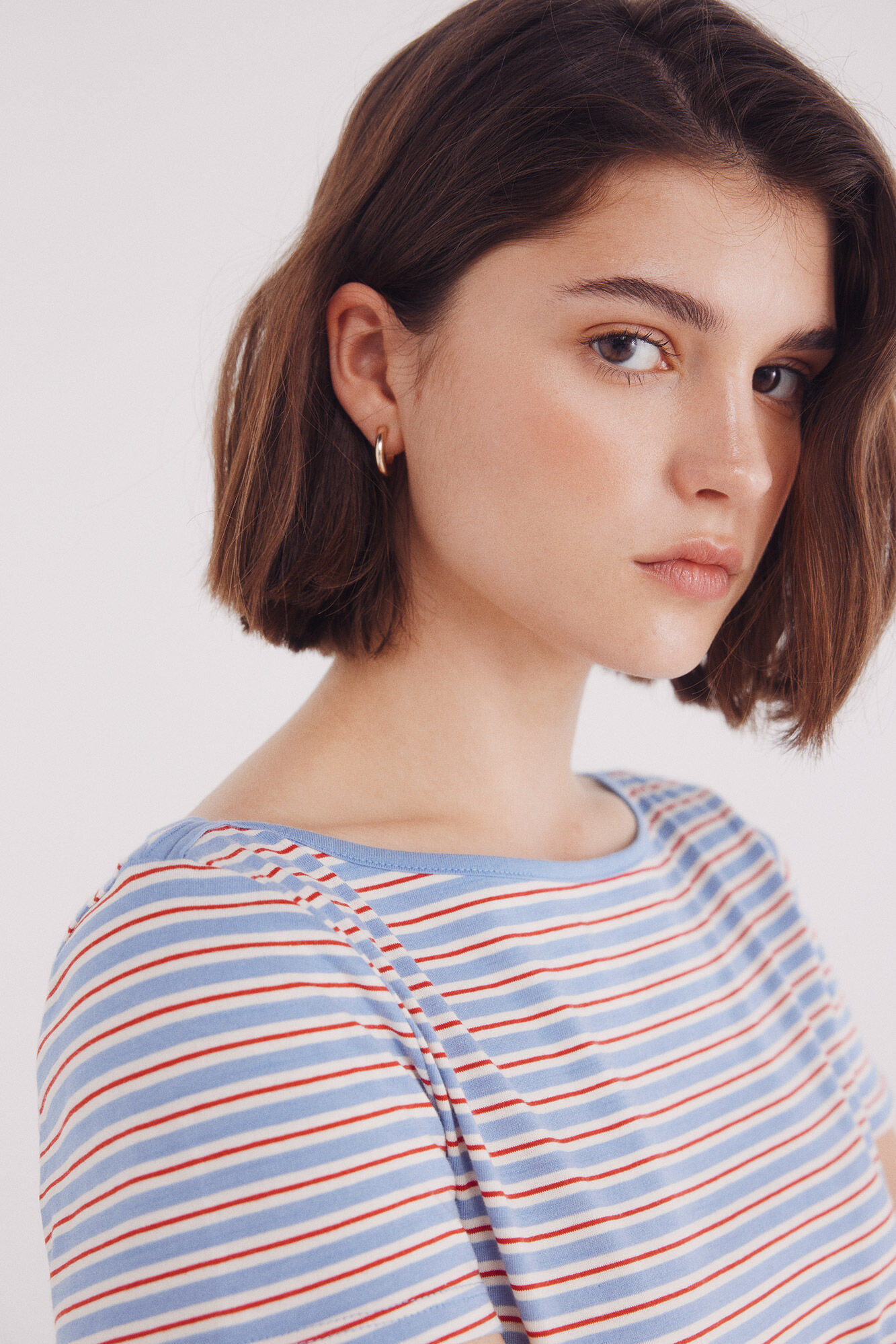 Springfield Camiseta gola canoa semi-ajustada