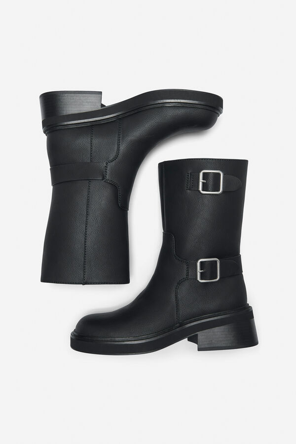 Only Bota biker plana negro