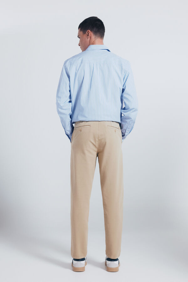 Springfield cal&ccedil;as chino slim fit confort&aacute;veis castanho