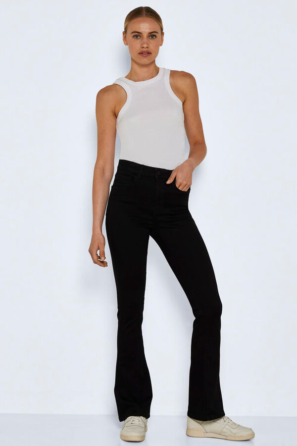 Noisy May Jeans Flare preto