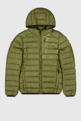 Springfield Chaqueta Rellena con Capucha gris oscuro