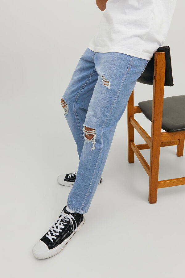 Jack & Jones Calças jeans Frank azul cropped  azul