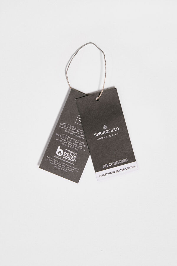 Springfield Chino piqu&eacute; negro