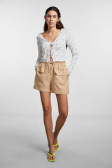 Pieces Calças curtas cru