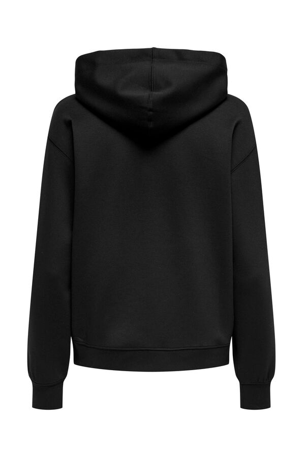 Only Sudadera lisa con capucha negro