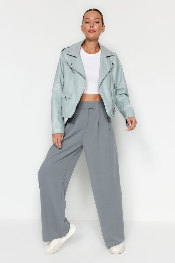 Trendyol Pantalones de punto gris