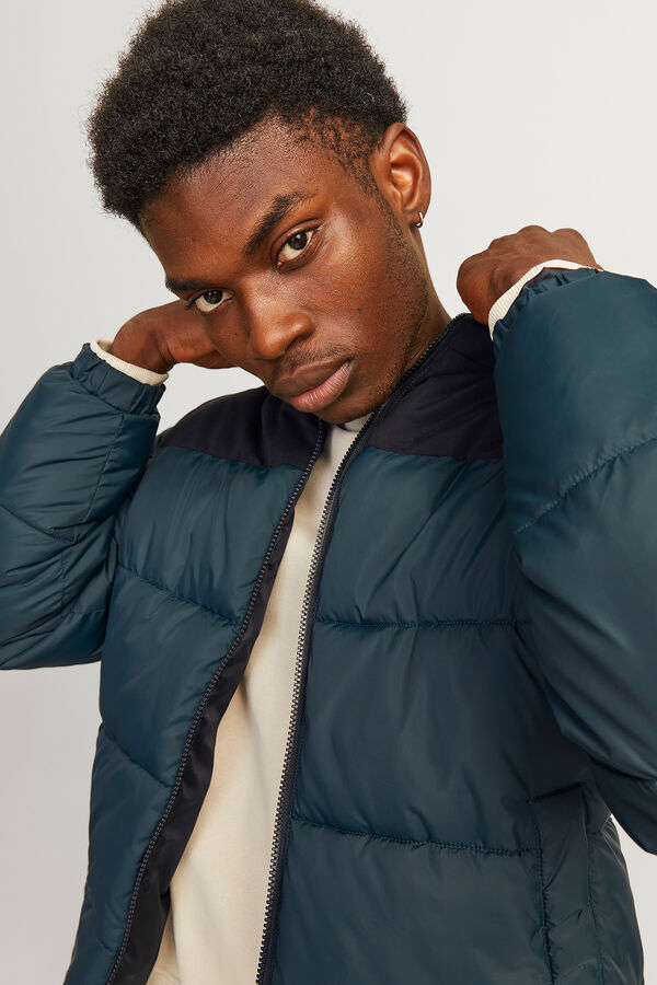 Jack & Jones Casaco acolchoado capuz azul