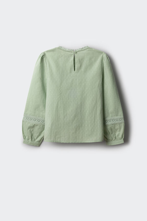 Springfield Kids Blusa plumetti ni&ntilde;a verde