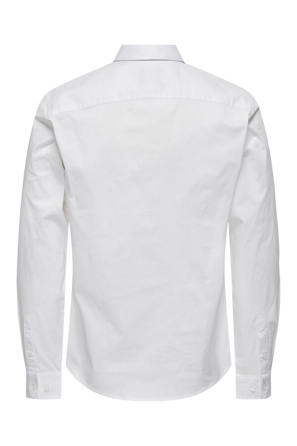 Only & Sons Camisa manga larga Oxford blanco