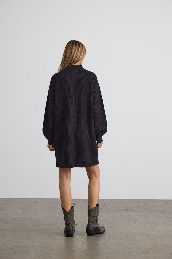 Noisy May Vestido curto de malha  preto