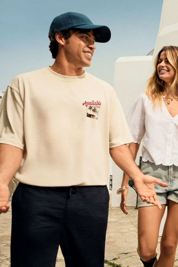 Springfield Camiseta dispon&iacute;vel branco