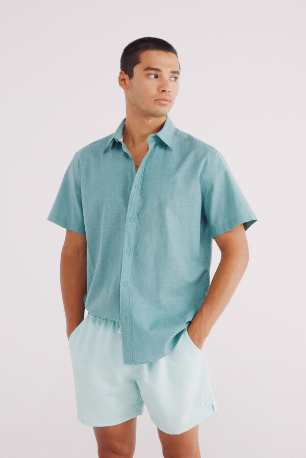 Springfield Ba&ntilde;ador estampado verde