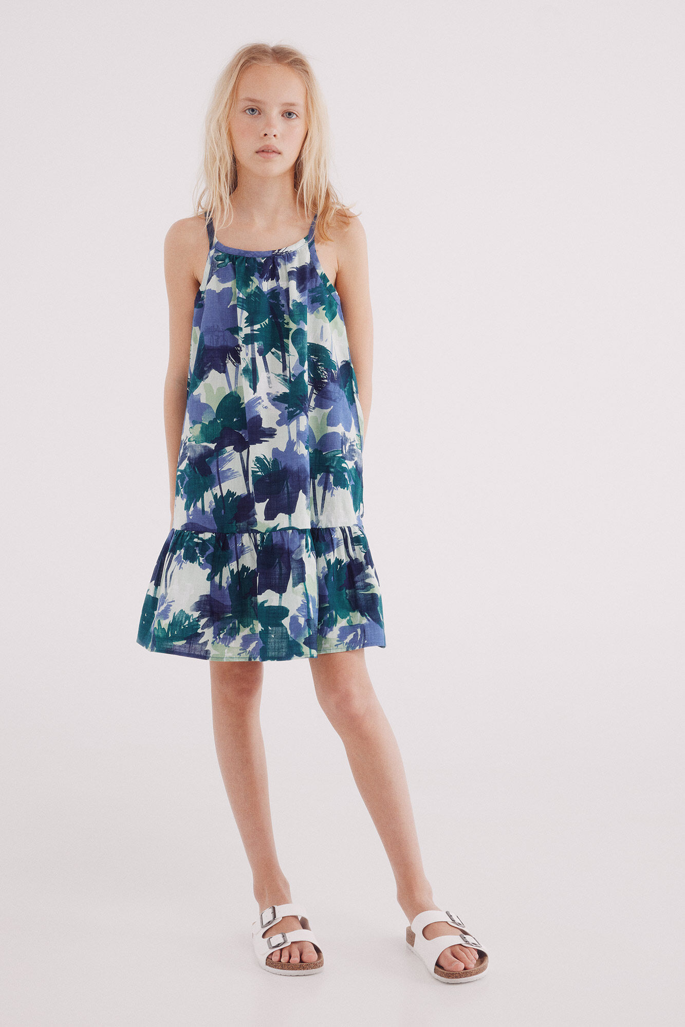 Springfield Kids Vestido al&ccedil;as flores menina