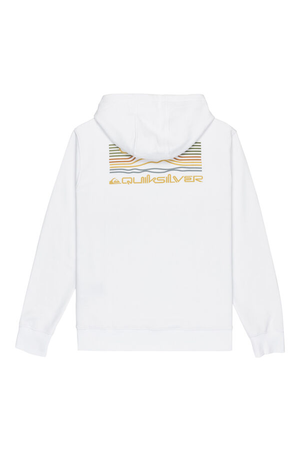 Quiksilver Light Waves - Sudadera con capucha para hombre blanco