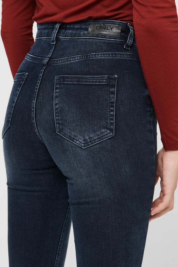 Springfield Jeans cigarro e cintura média preto