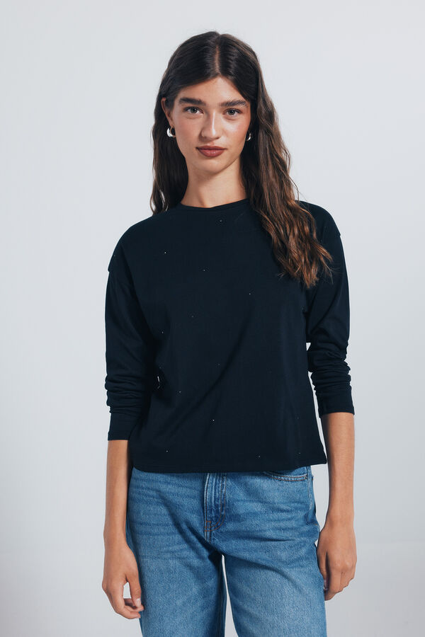 Springfield T-shirt rebites preto