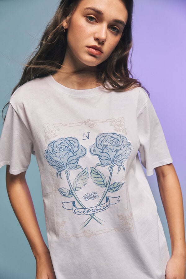 Springfield Camiseta gráfica estampado