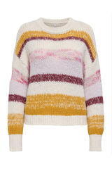 Only Camisola riscas cinzento