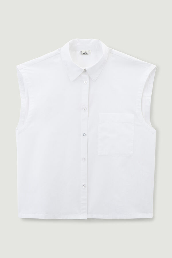 Pimkie Camisa sin mangas blanco