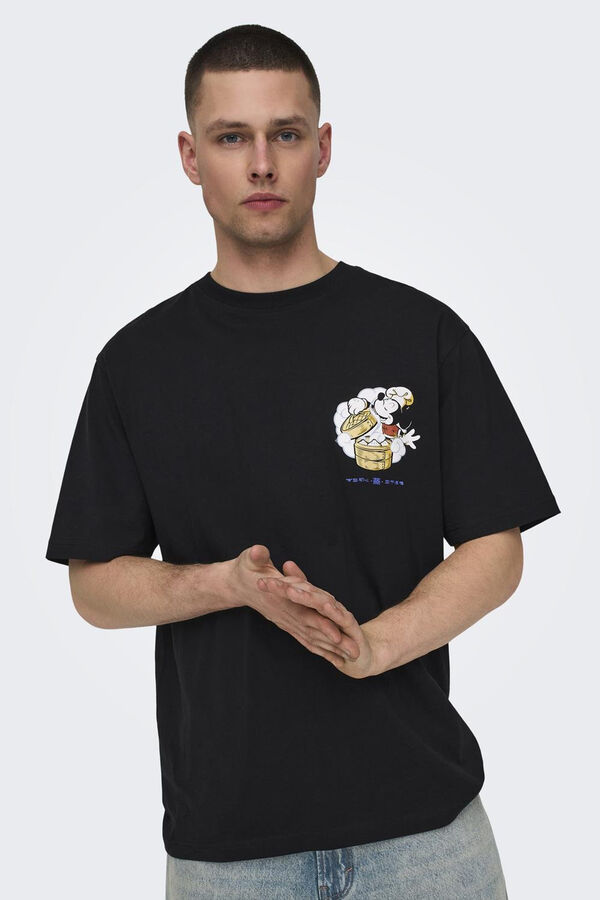 Only & Sons Camiseta disney mickey negro