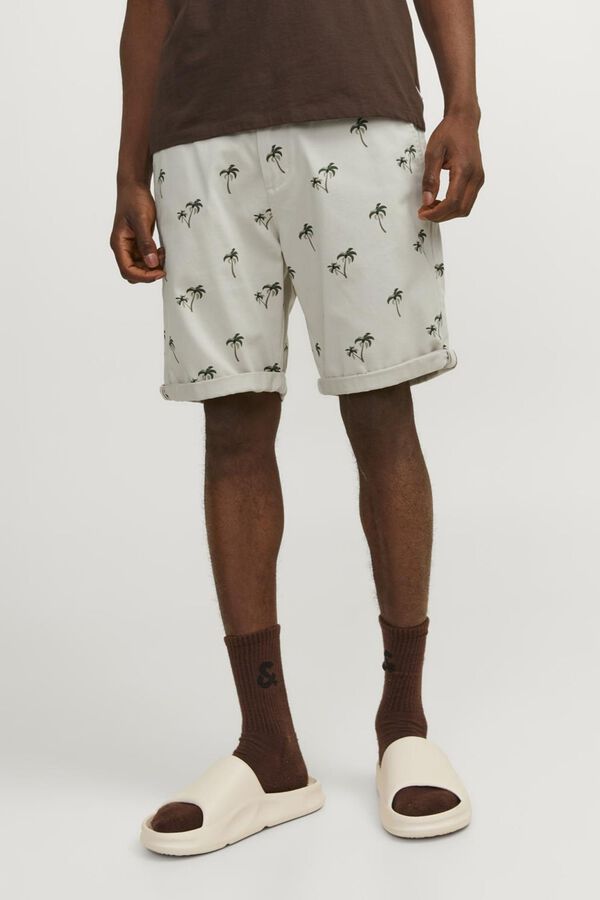 Jack & Jones Calças curtas chino cinzento