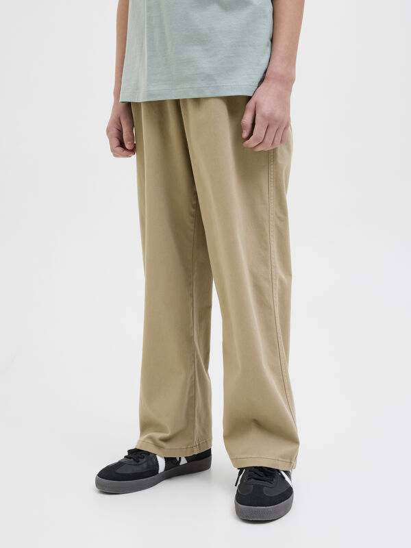 Jack & Jones Junior Pantal&oacute;n regular fit tostado