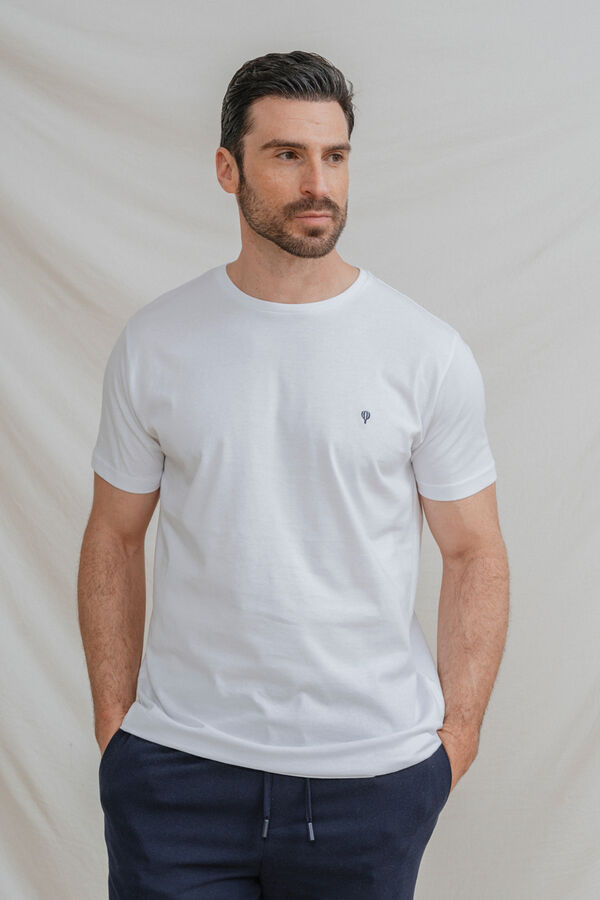 Celopman T-shirt b&aacute;sica branco