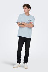 Only & Sons T-shirt de manga curta azul
