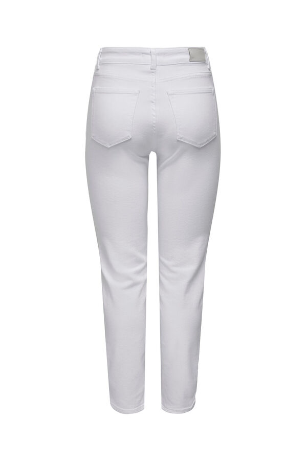 Only Jeans slim cintura alta branco
