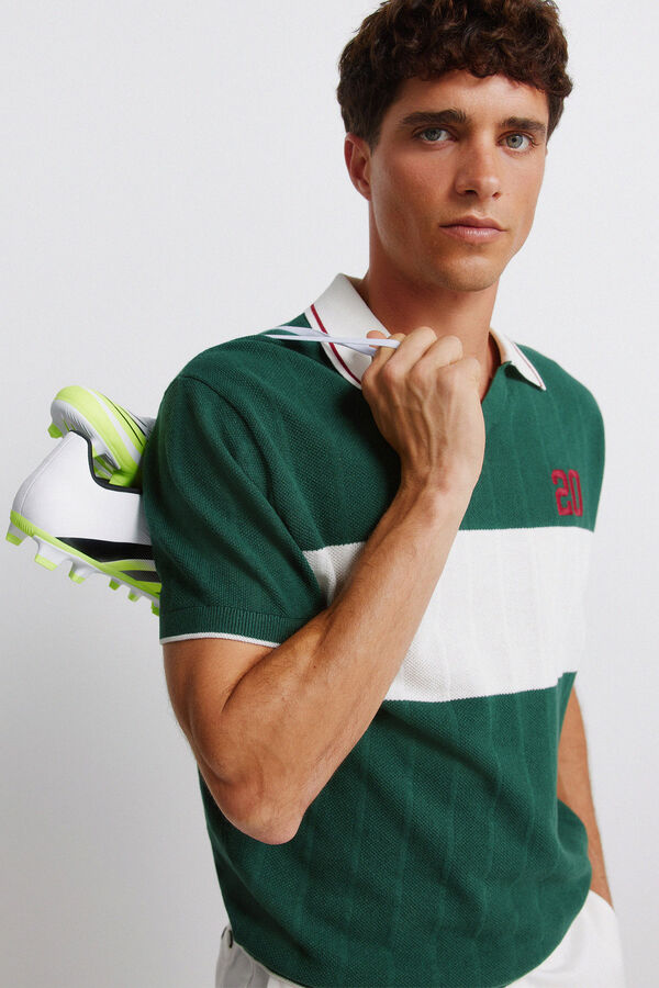 Springfield Polo deportivo contraste verde