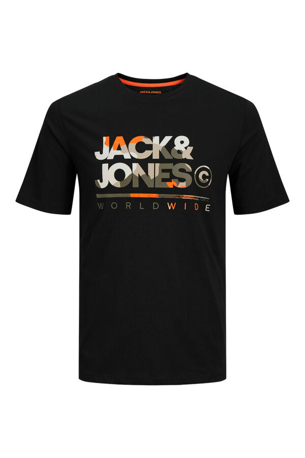 Jack & Jones Camiseta est&aacute;ndar fit negro